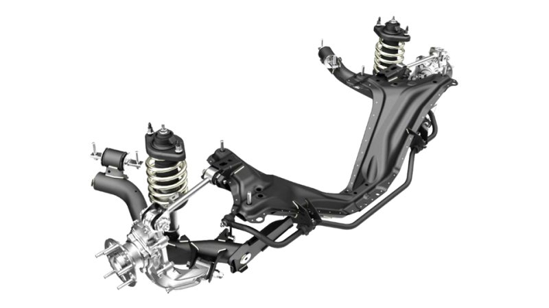 Қос көлденең иінтіректі артқы тәуелсіз аспа